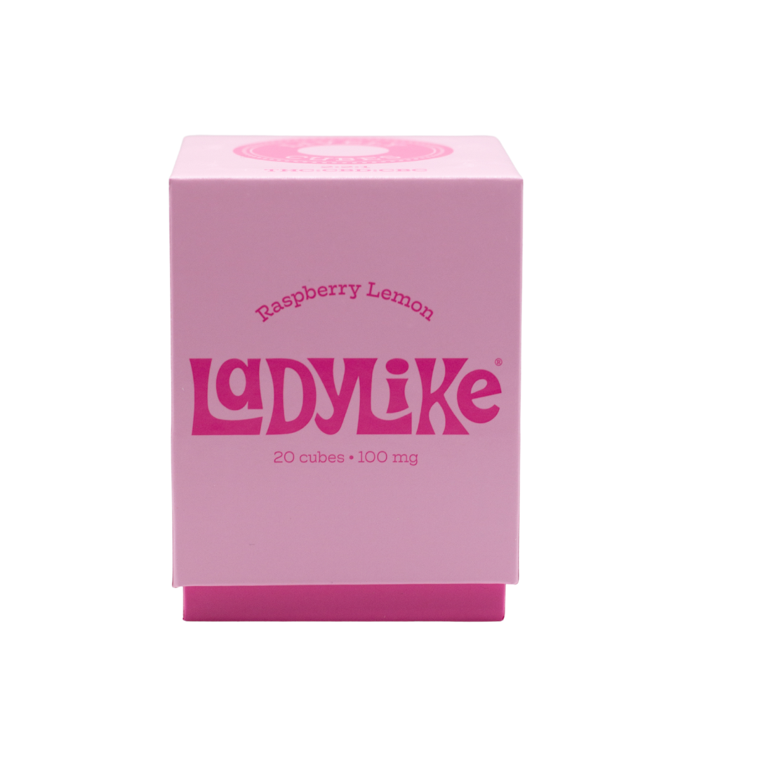 Photograph of product: Lively Ratioed Raspberry Lemon Chewable Gels 100mg (20-Pack | 5mg Each)
