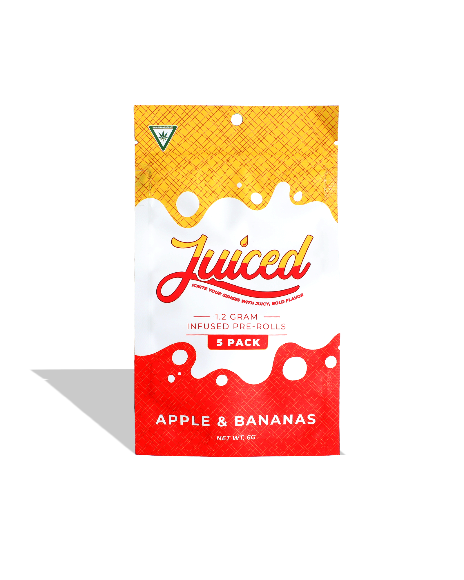 Photograph of product: Apples & Bananas Infused Preroll 5-pack