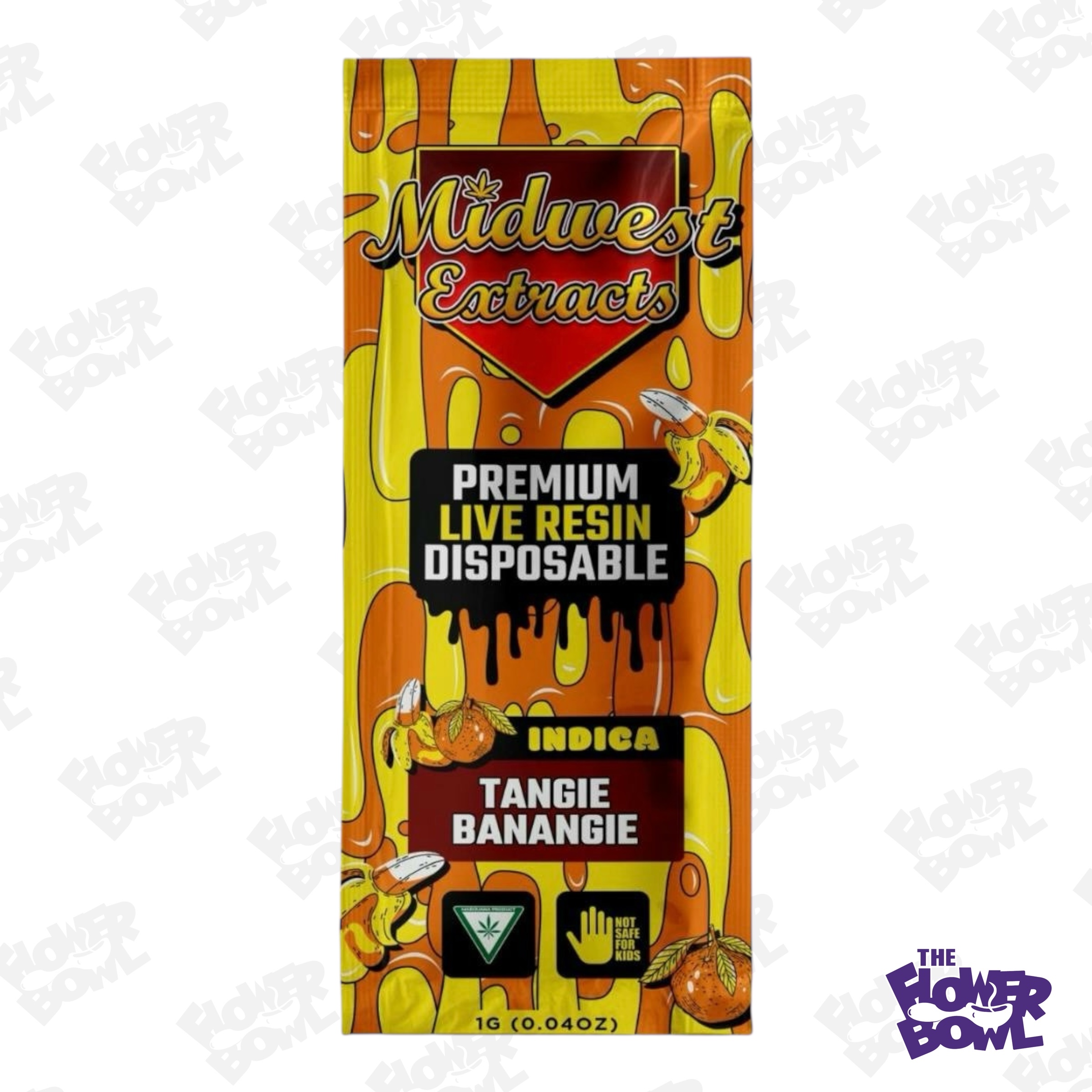 Photograph of product: AU Midwest Extracts: Tangie Banagie 1G Live Resin Disposable