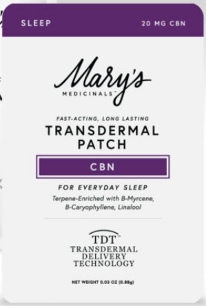 Photograph of product: Mary's Medicinals - CBN Transdermal Patch (20mg)