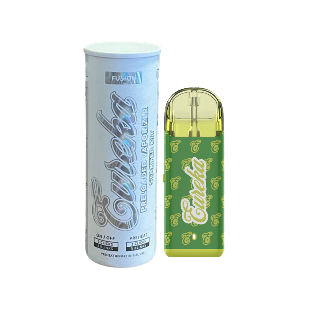 Photograph of product: Eureka | Sour Appleicious | 3:1:1 TH-oui:CBG:TH-ouiV | AIO | 1g
