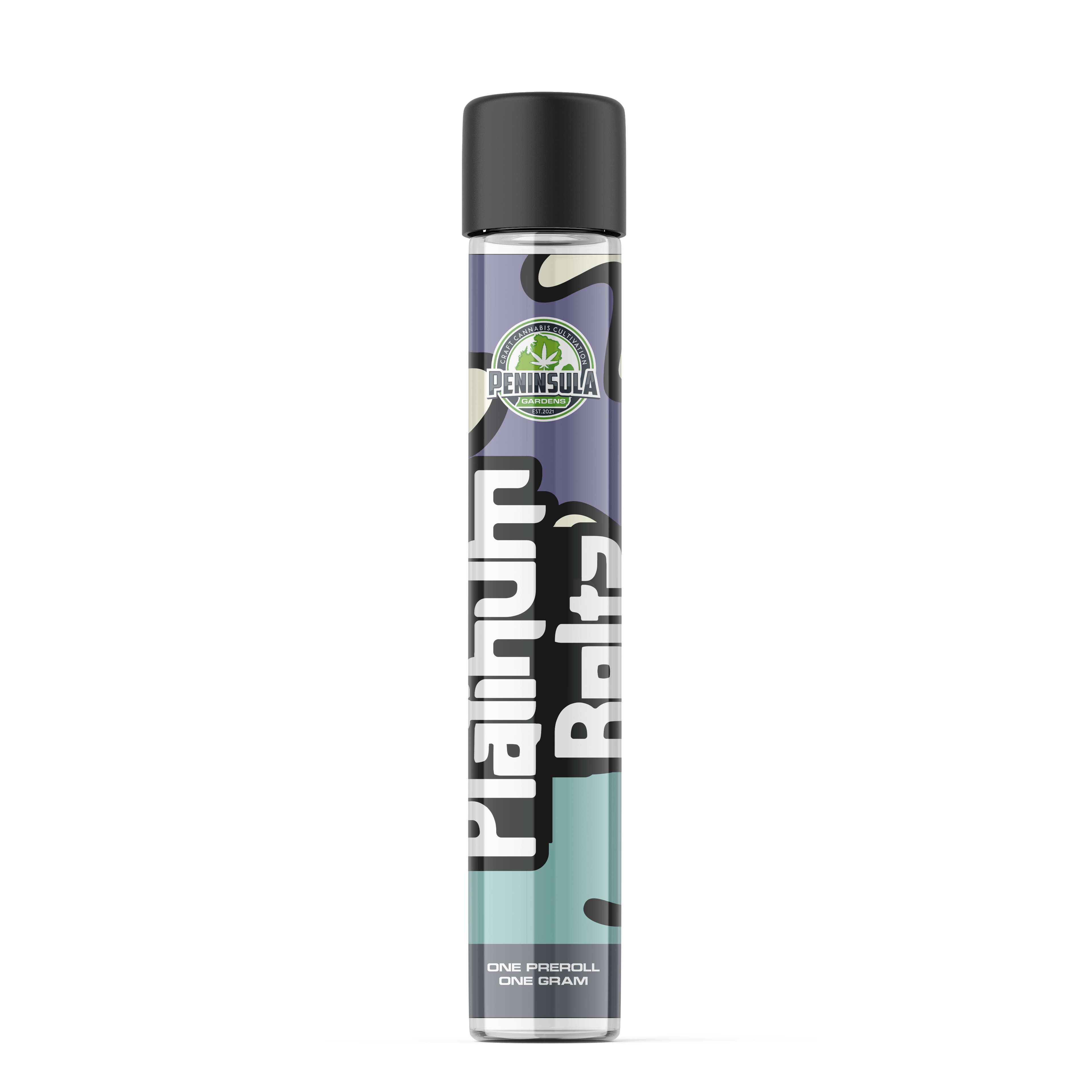 Photograph of product: Peninsula Gardens - Platinum Beltz Pre-Roll 1g