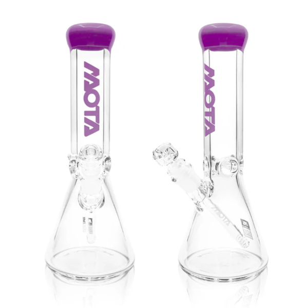 Photograph of product: 12" X 9MM PURPLE ACCENT BEAKER BONG