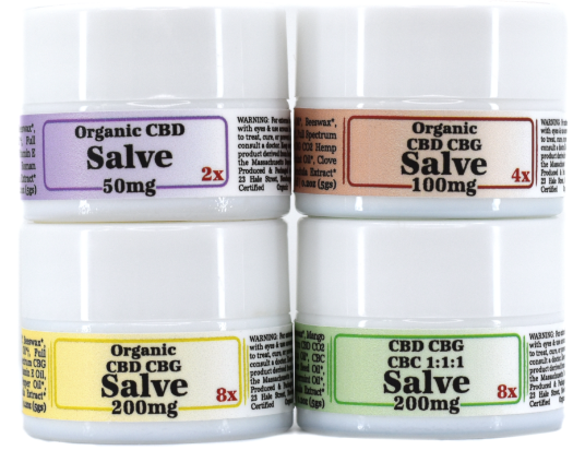 Photograph of product: The Healing Rose CBD Salve Flight Pack