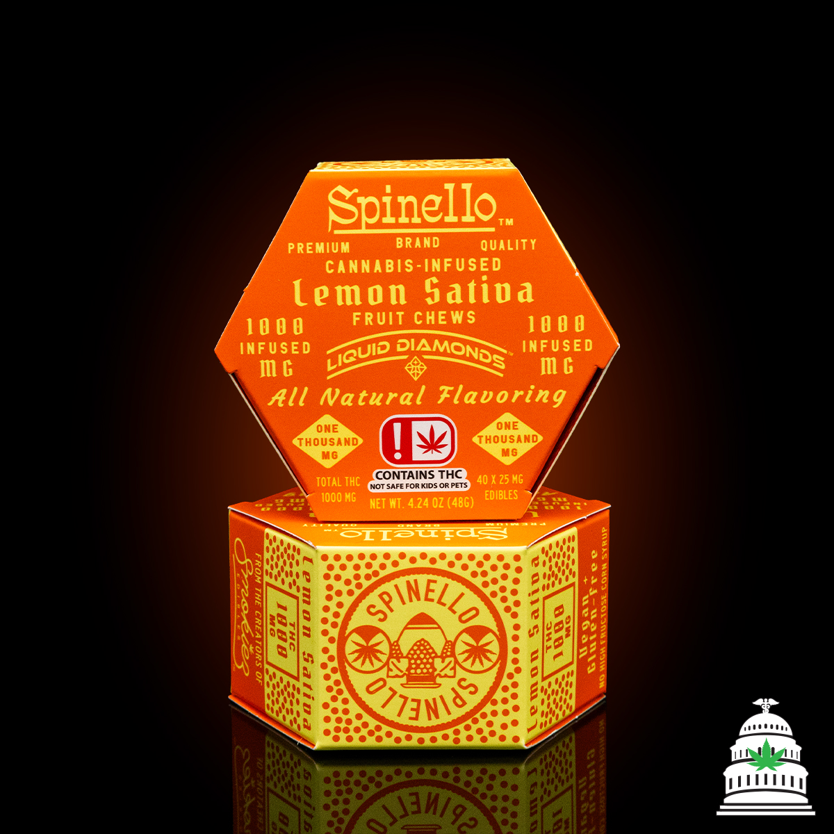Photograph of Product: Lemon Sativa - Spinello Gummies