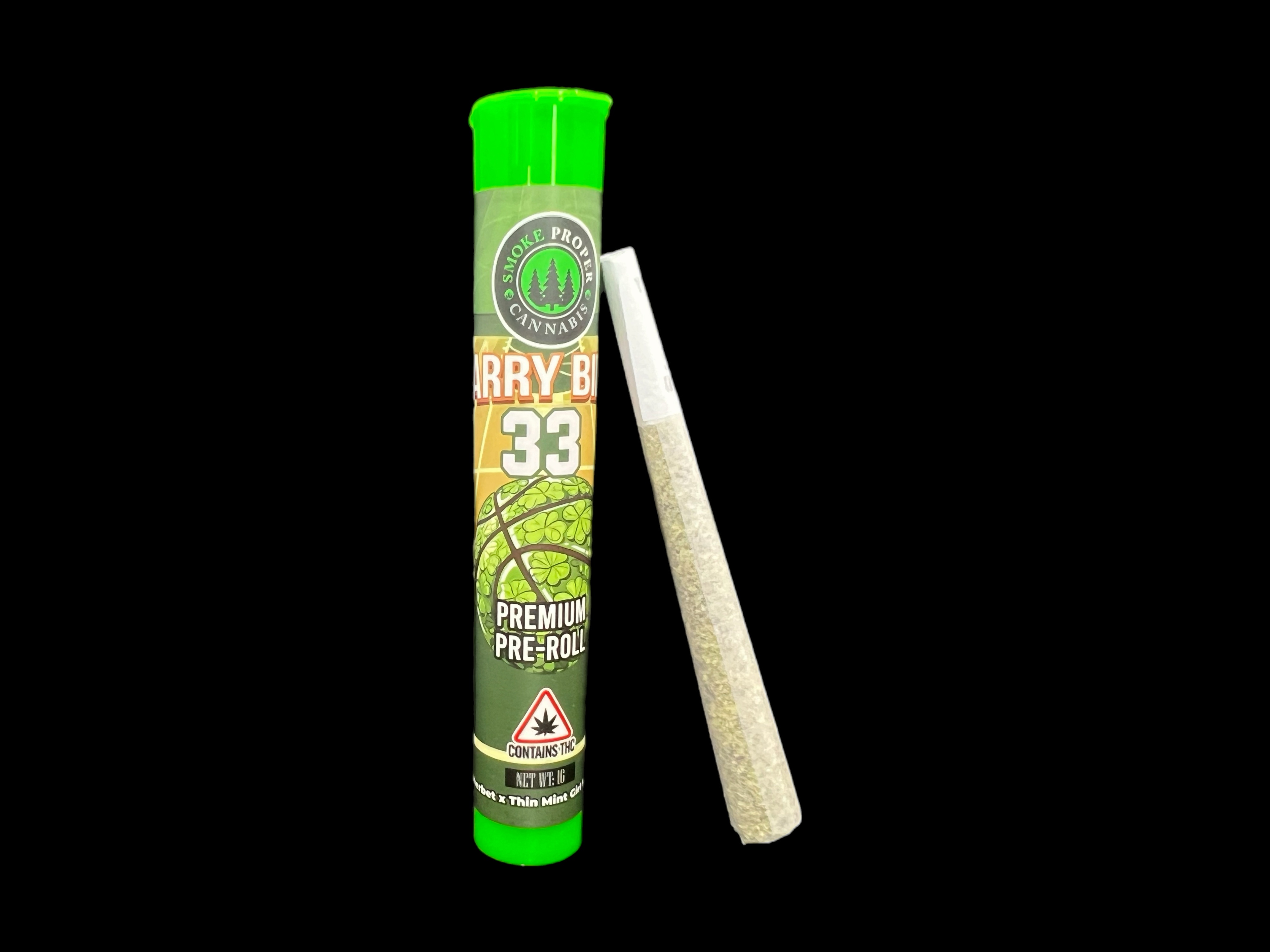 Photograph of product: Smoke Proper: Larry Bird Pre-roll
