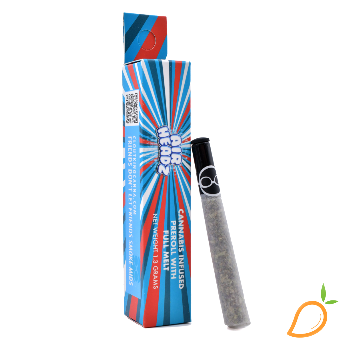 Photograph of product: 1.3g Air Headz au chocolat Infused Preroll Clout King