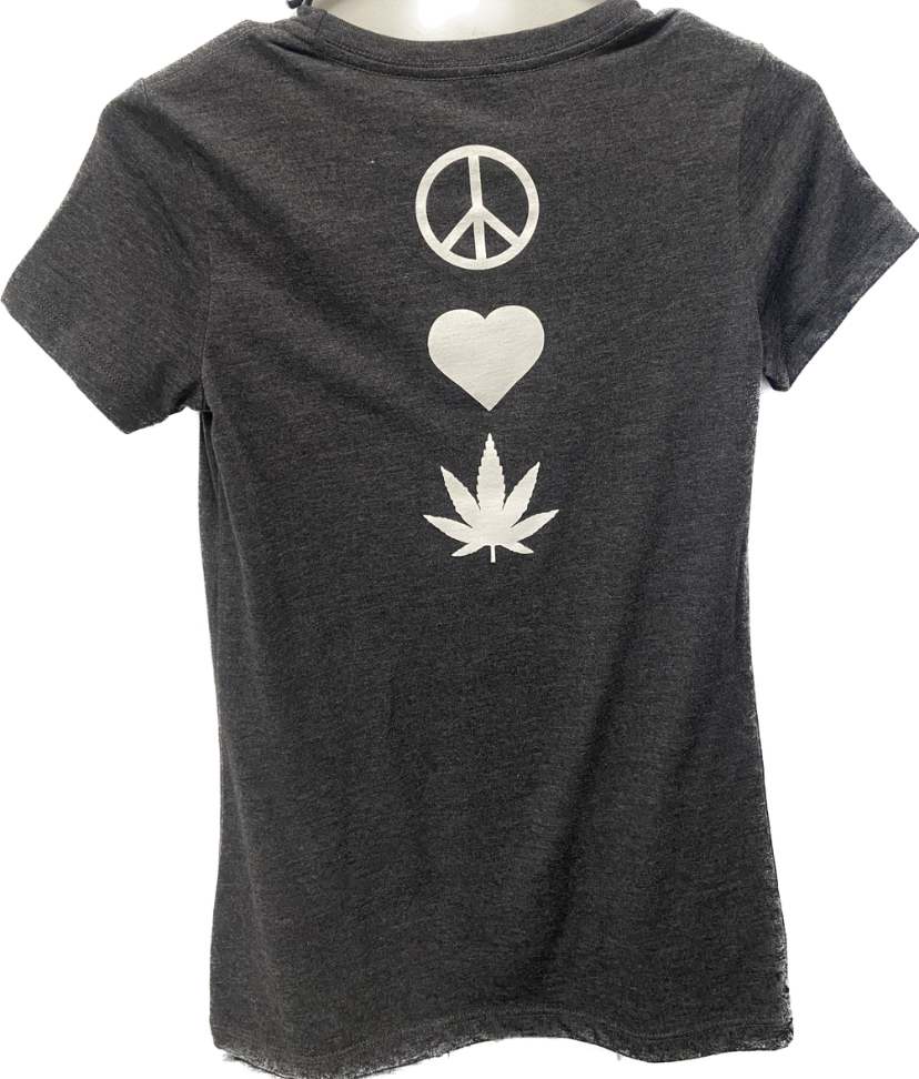 Photograph of product: Peace Love Oui'd T Shirt - Medium