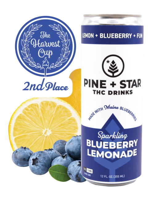 Photograph of Product: 5mg Sparkling Blueberry Lemonade Soda