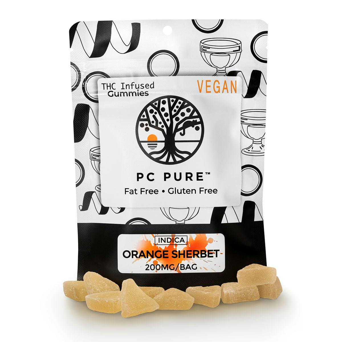 Photograph of product: PC Pure | 200mg | Gummies | Pineapple