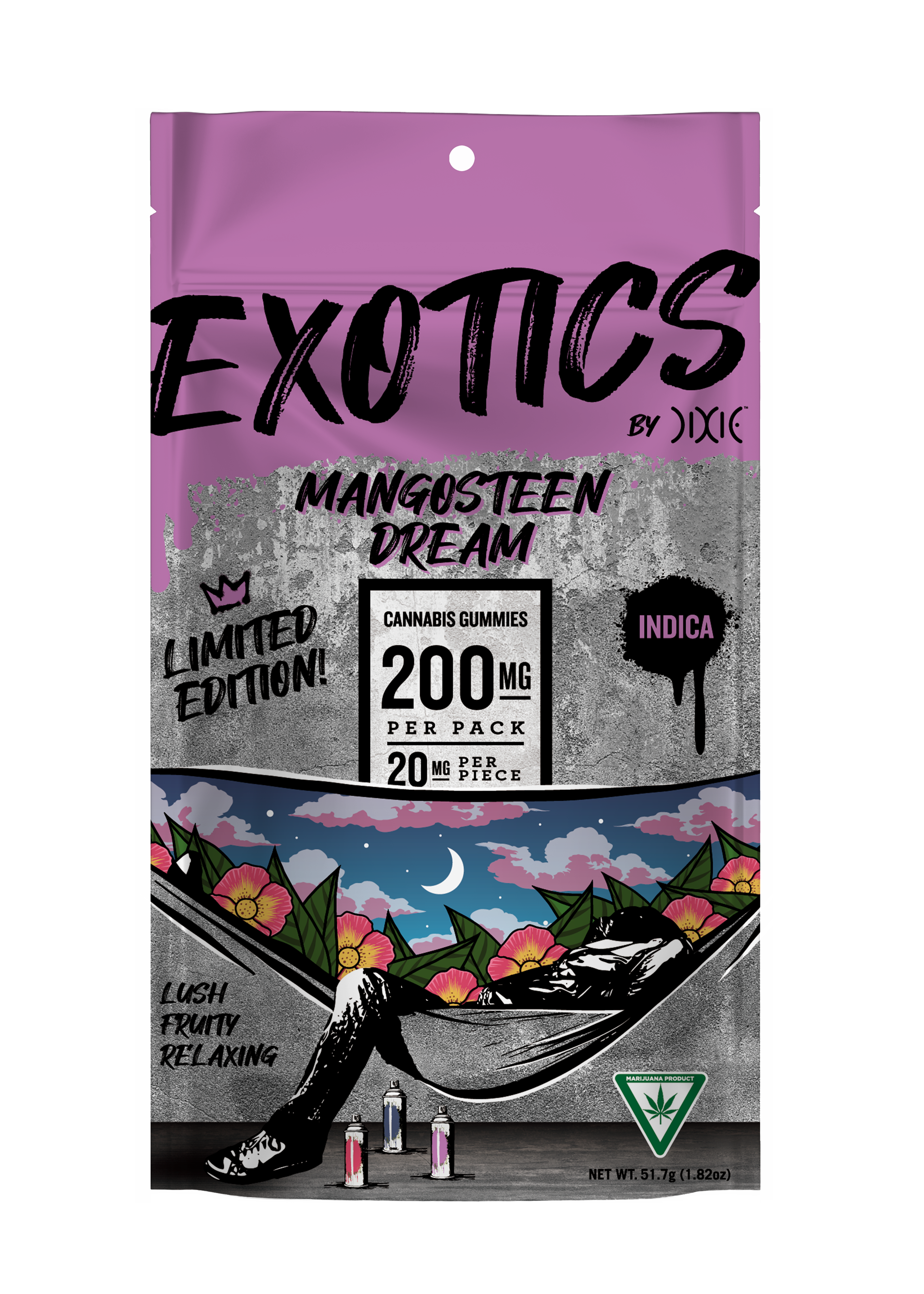 Photograph of product: DIXIE | MANGOSTEEN DREAM | 200mg GUMMIES