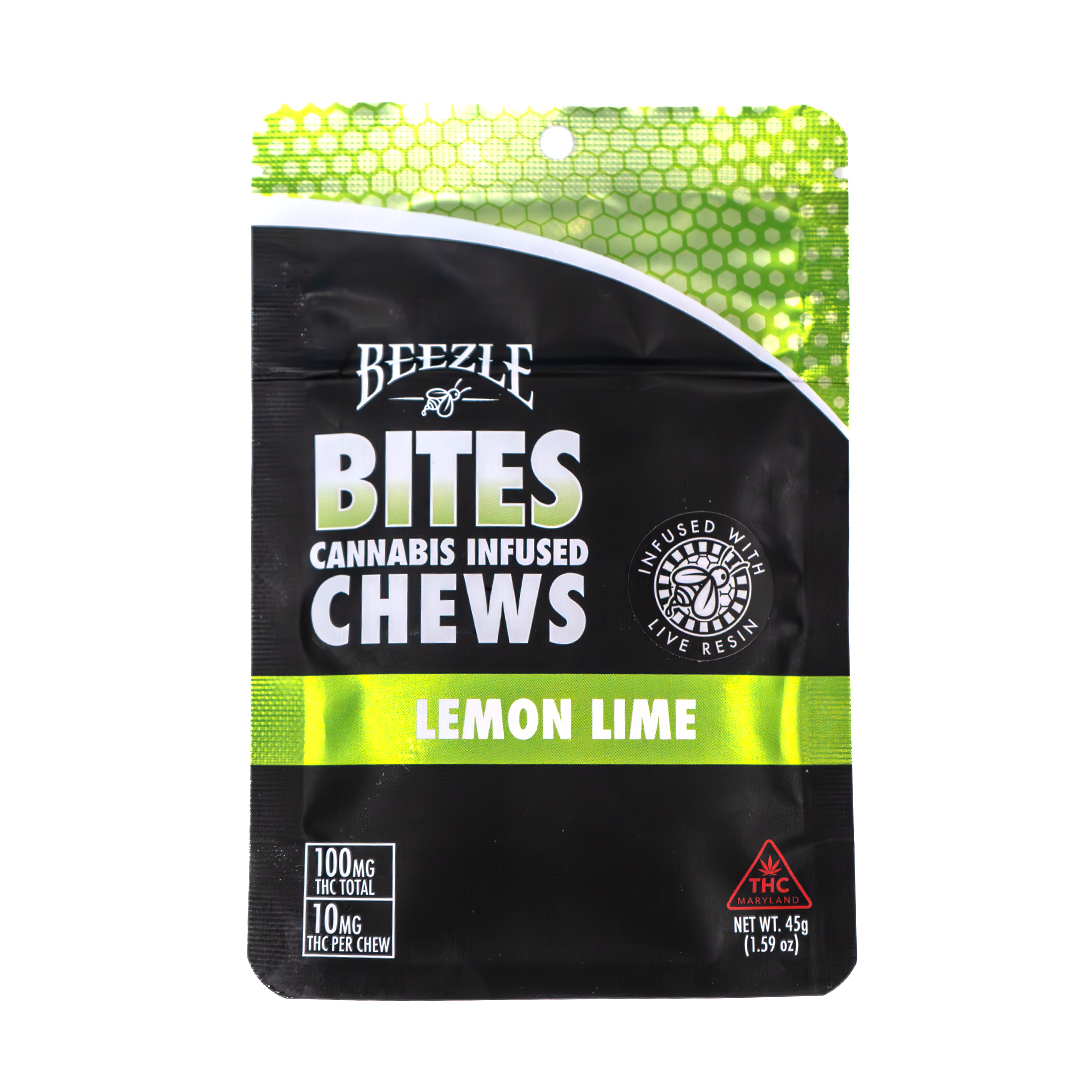 Photograph of product: Lemon Lime 10mg (10ct) - Beezle Bites