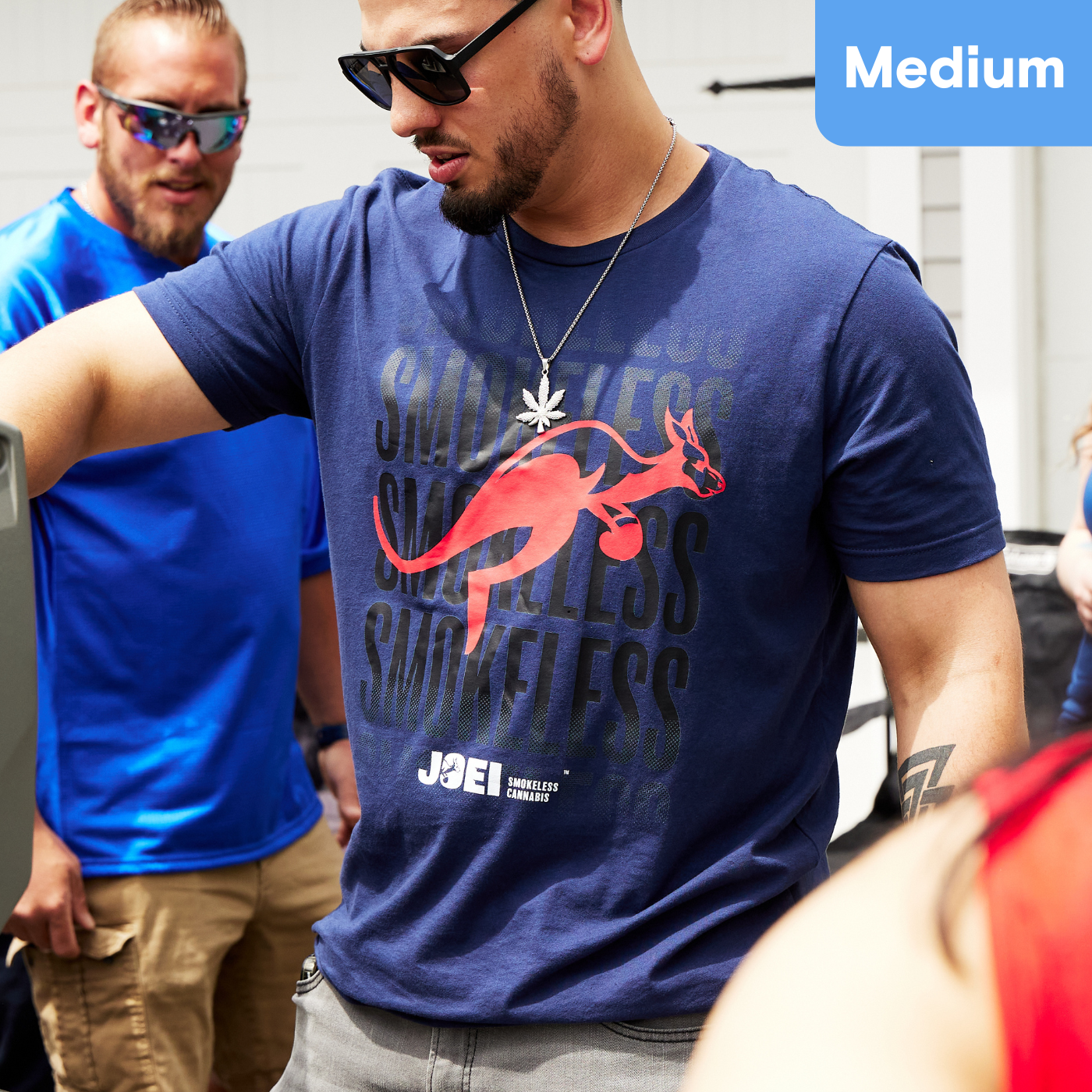 Photograph of product: JOEI | T-Shirt | Smokeless Fade | Navy I Medium