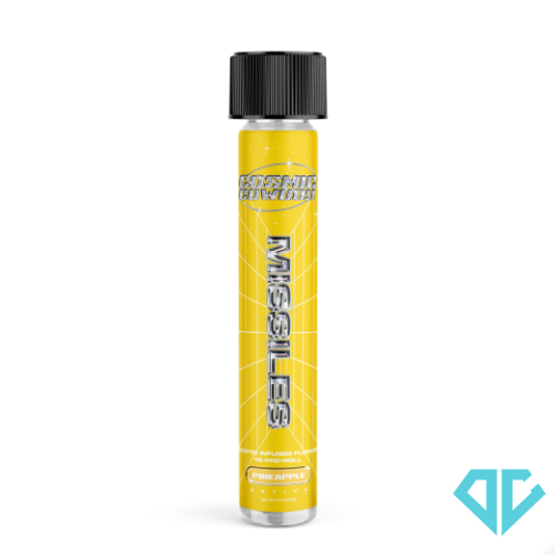 Photograph of product: Cosmic Cowboy - Missiles Pineapple Infused Pre-Roll 1g
