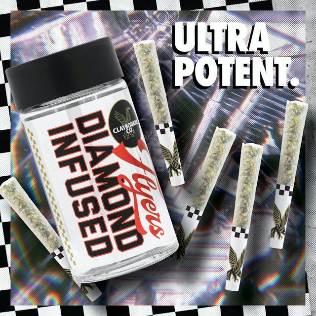 Photograph of product: Blue Dream Diamond Infused 5pk Prerolls 2.5g - 