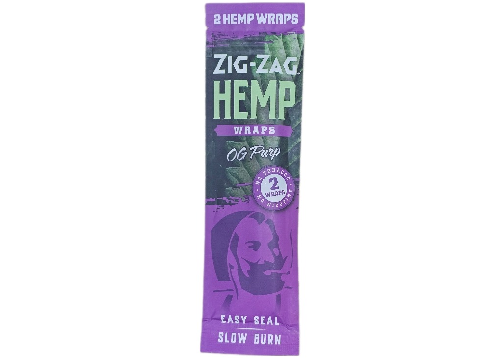Photograph of product: Zig Zag Hemp Wraps 2pk   Og Purp