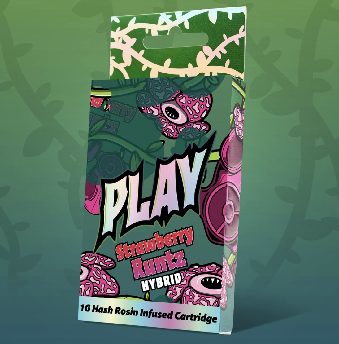Photograph of product: AU Play: Strawberry Runtz Infused Rosin Cart