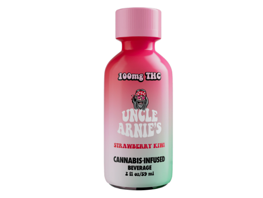 Photograph of product: Uncle Arnie's 200mg Syrup - Strawberry Kiwi