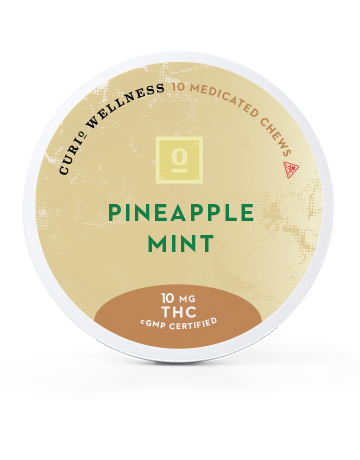 Photograph of product: Curio Chews (100mg) 10ct Pineapple Mojito
