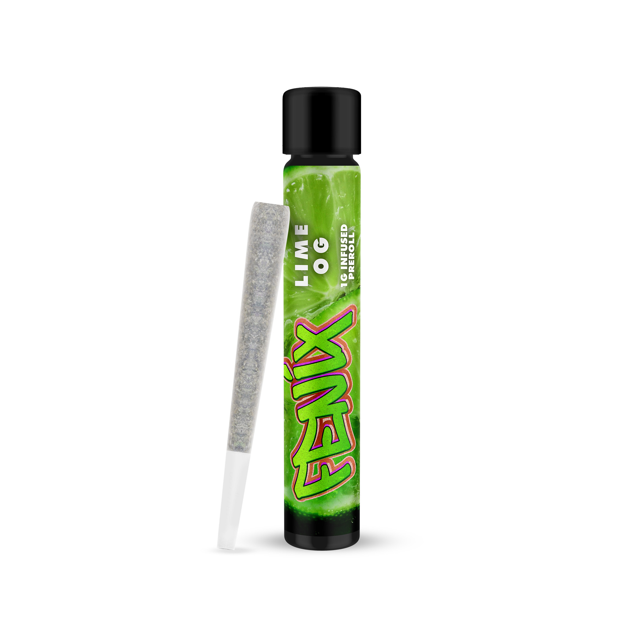 Photograph of product: Fenix Lime OG Infused Preroll 1g
