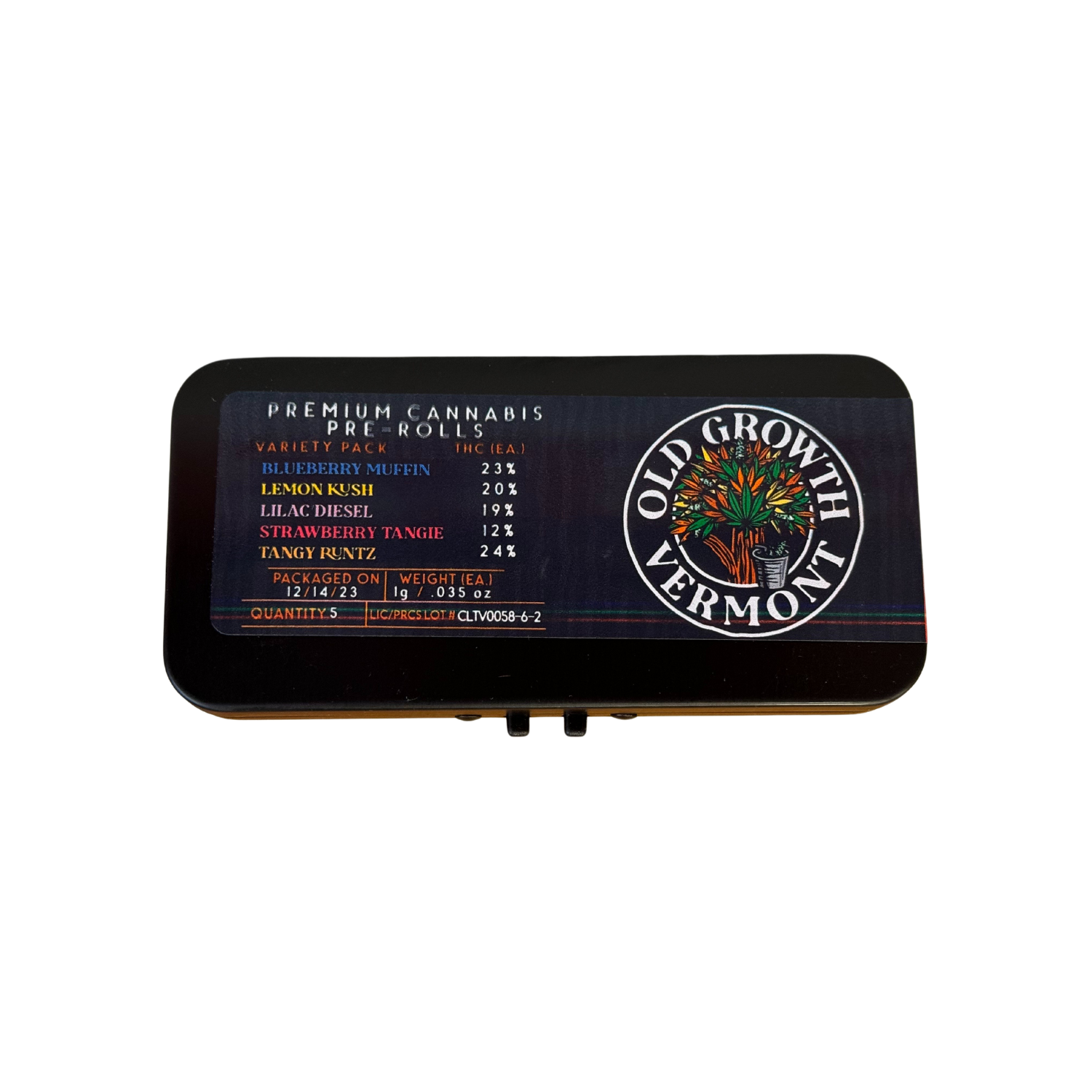 Photograph of product: Rhythm  Pack | Pre-rolls 1g-5pk | Old Growth Vermont