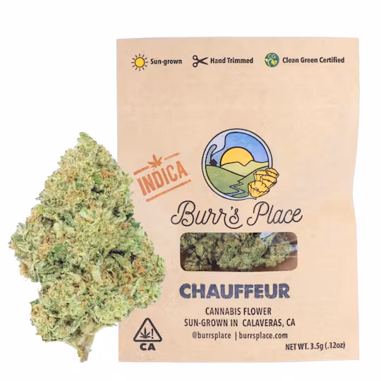 Photograph of product: Burr's Place - Flower - Chauffeur - 3.5g