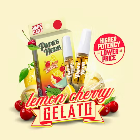 Photograph of product: Lemon Cherry Gelato | Liquid Diamonds - 1g - Vape Cart