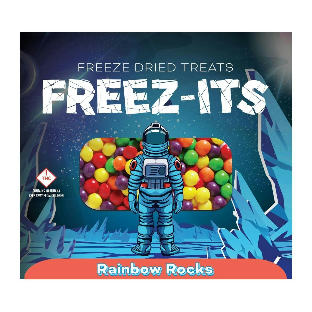 Photograph of product: FREEZ-ITS - Rainbow Rocks - 100mg