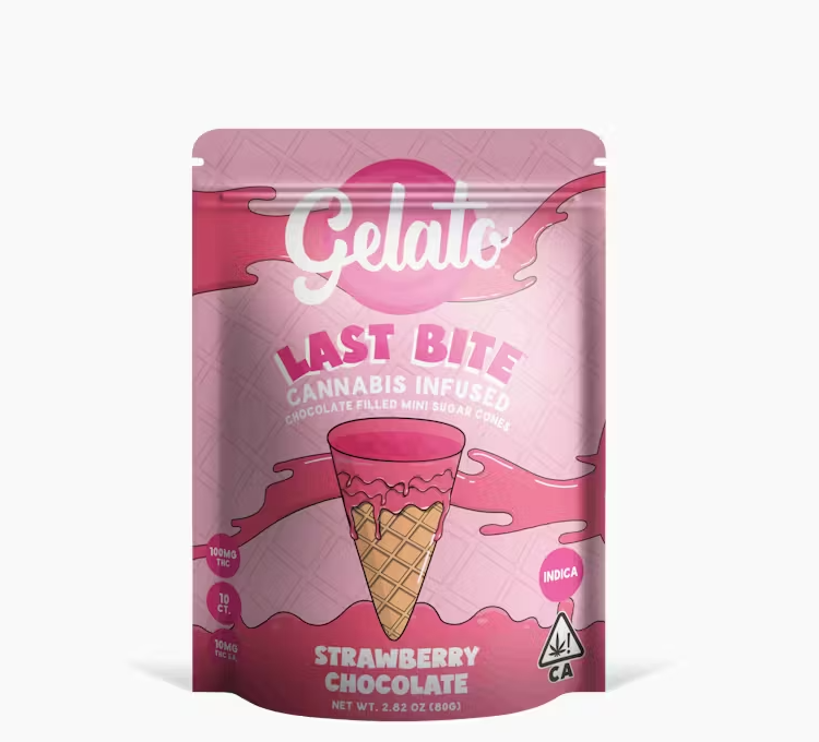 Photograph of product: GELATO | 200MG LAST BITES | STRAWBERRY