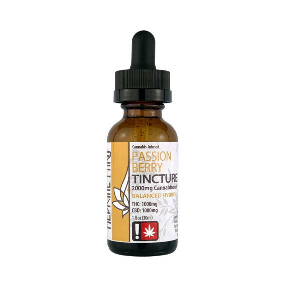 Photograph of product: Passion Berry 1:1 CBD - 500mg TH-oui, 500mg CBD - 0.5 oz Tincture - Medicine Farm Botanicals