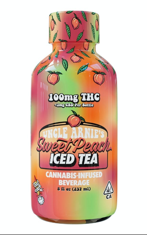 Photograph of product: Uncle Arnie's - Sweet Peach Iced Tea | 100mg | 80z