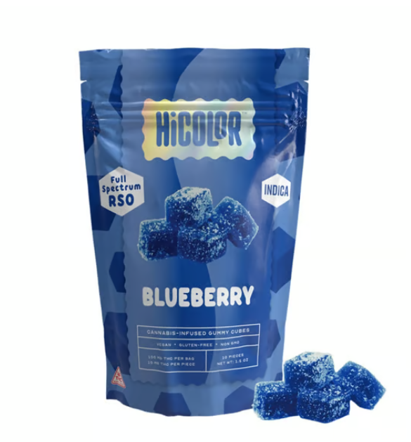 Photograph of product: Blueberry | RSO Gummies | 10pk | 100mg