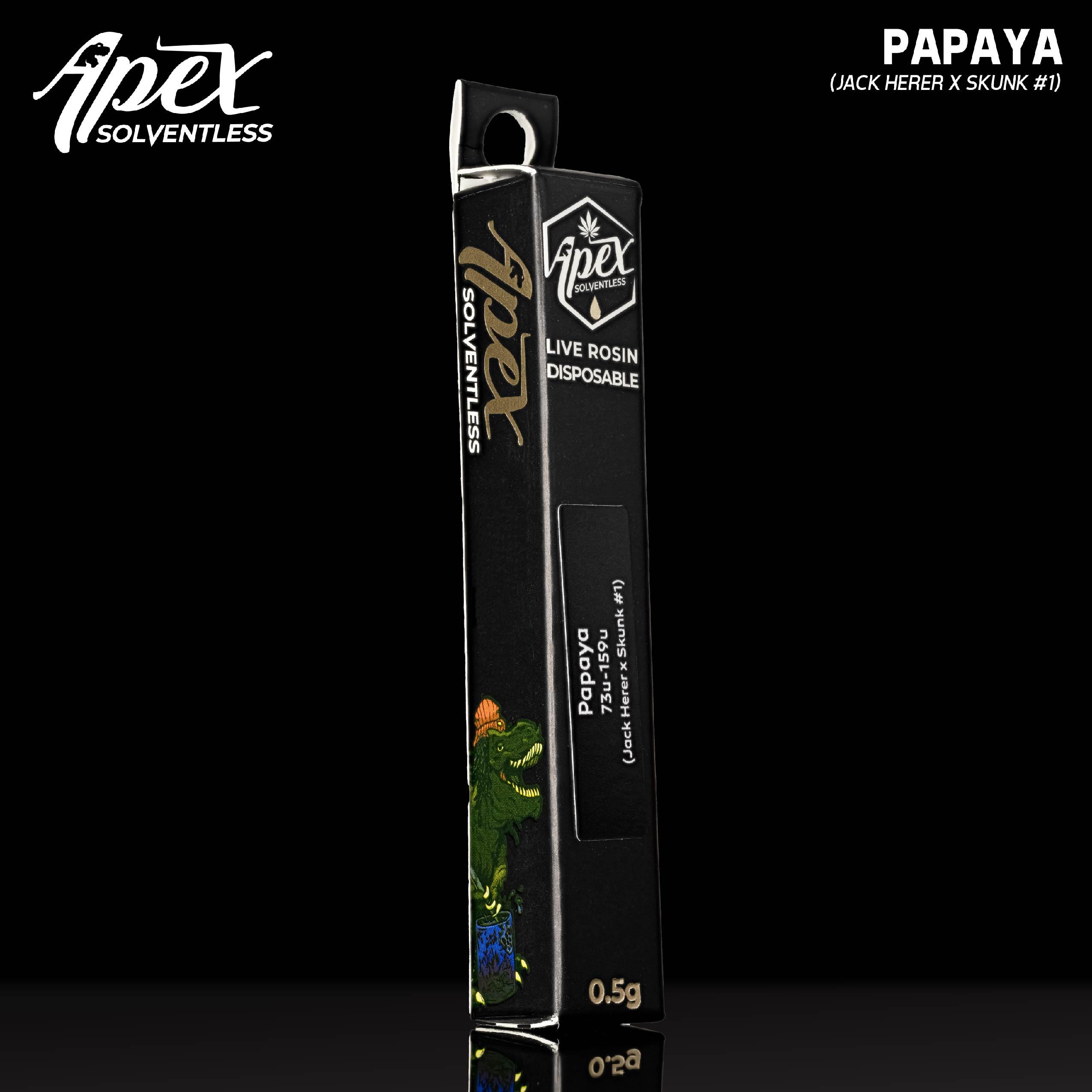 Photograph of product: Papaya Live Rosin Disposable