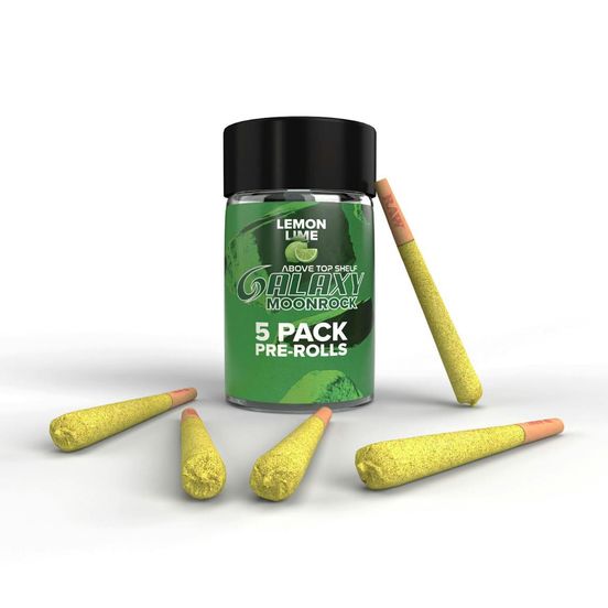 Photograph of product: Galaxy - Lemon Lime 5pk Moonrock Prerolls - 