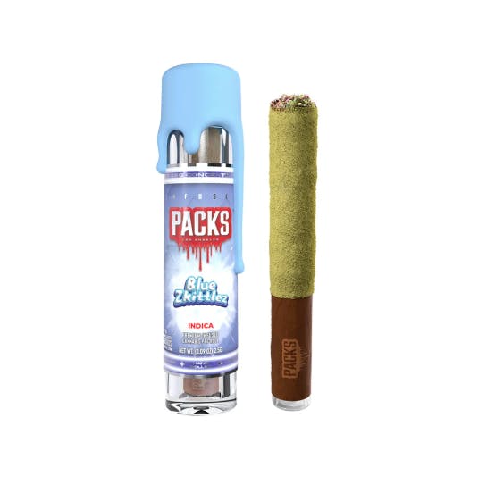 Photograph of product: BLUE ZKITTLEZ 2.5G DUSTED BLUNT (I)