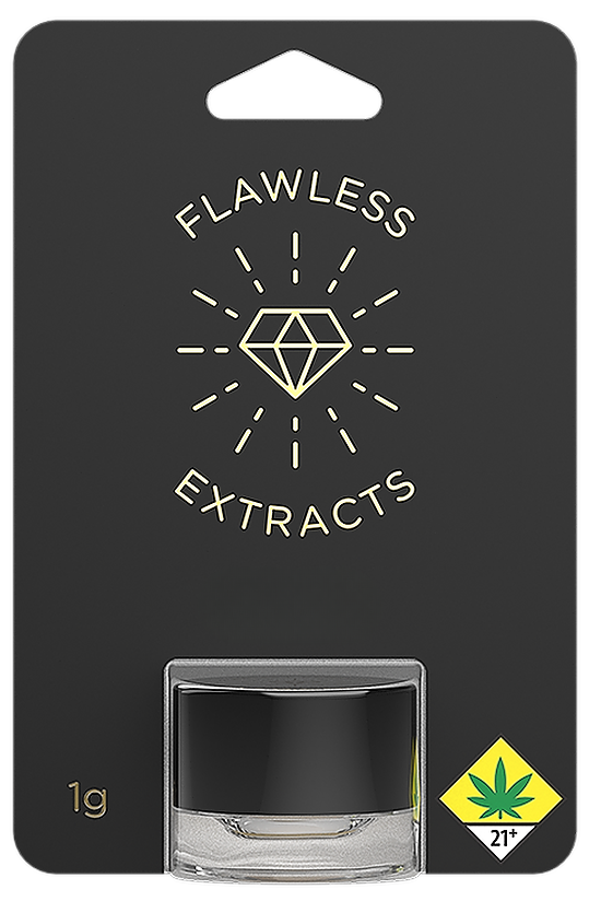 Photograph of product: Flawless - Cookies and Chem (H) - Concentrate - Diamonds and Sauce - 1g