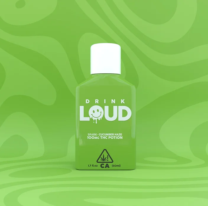 Photograph of product: Drink Loud Cucumber Haze (H) Beverage 100mg 50mL