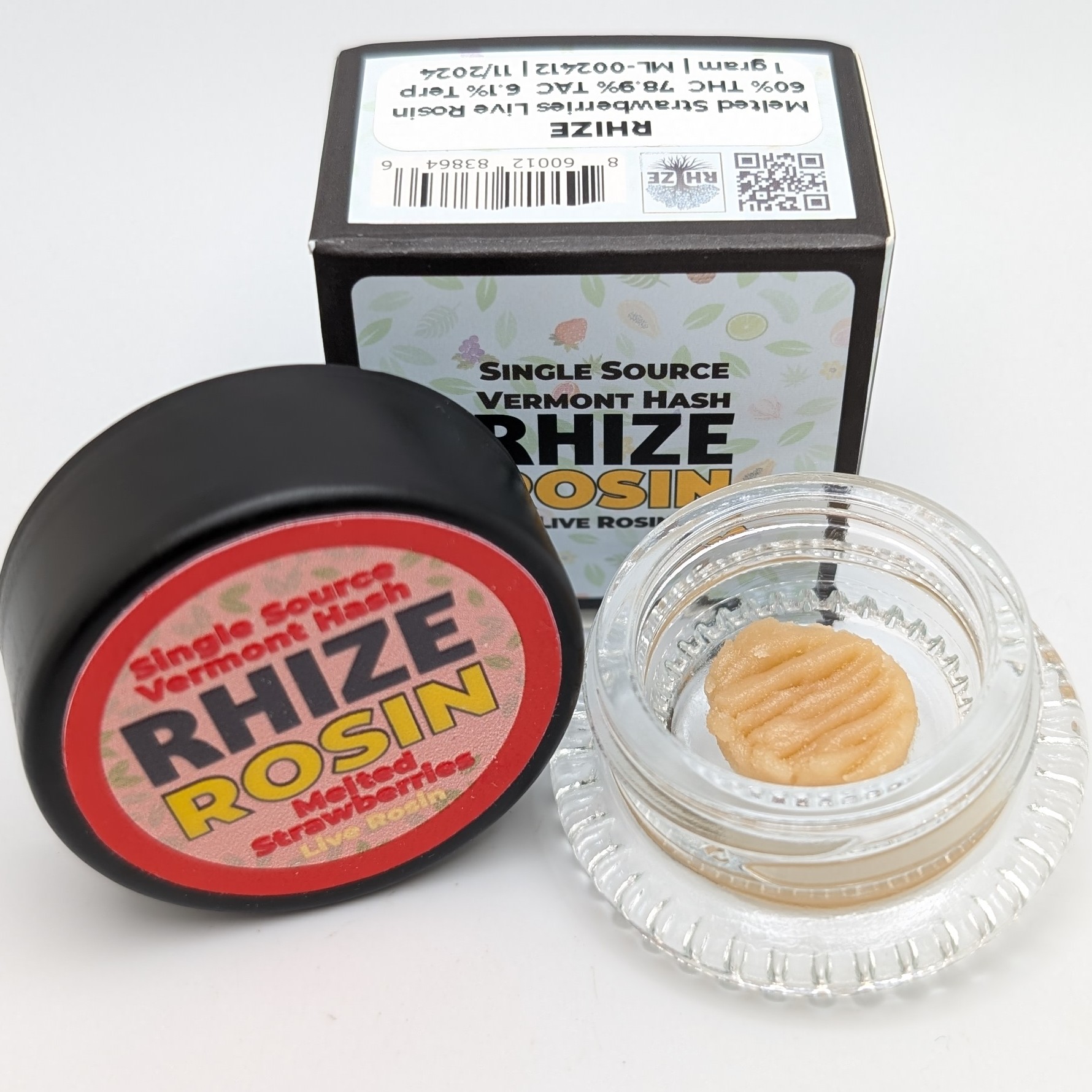 Photograph of product: Melted Strawberries 1g Live Rosin