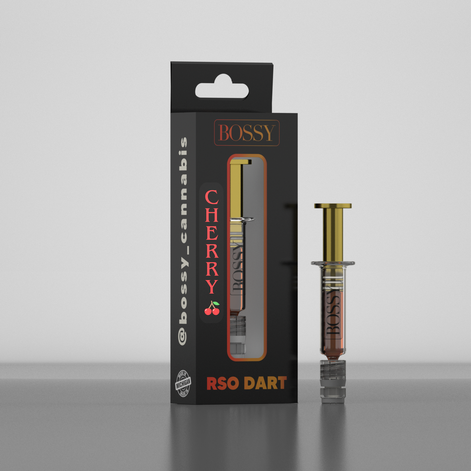 Photograph of product: Bossy - 1g RSO Dart - Cherry RSO