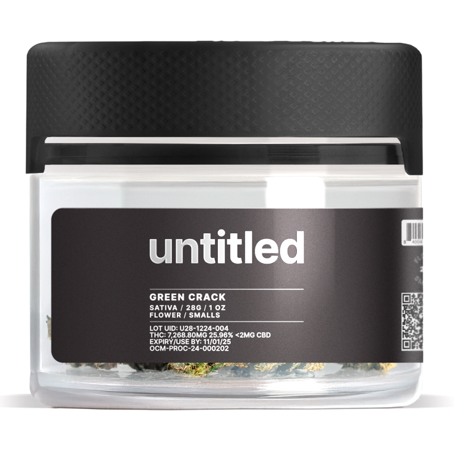 Photograph of Product: Green Crack Flower Smalls | Sativa | Untitled - 28g