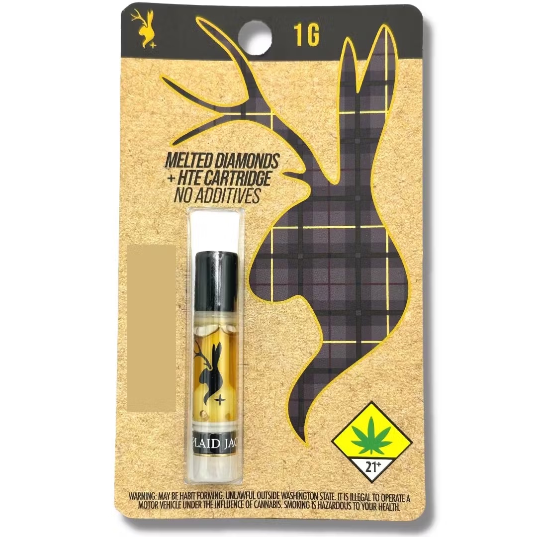 Photograph of product: Plaid Jacket: Super Boof (S/H) - Melted Diamonds + HTE Cartridge