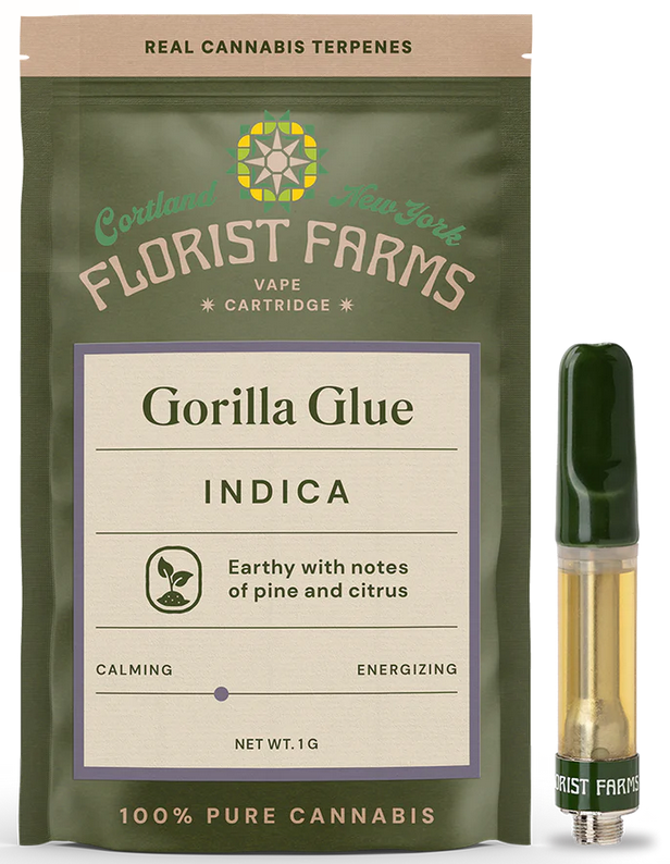 Photograph of product: Florist Farms - Gorilla Glue - Vape Cartridge