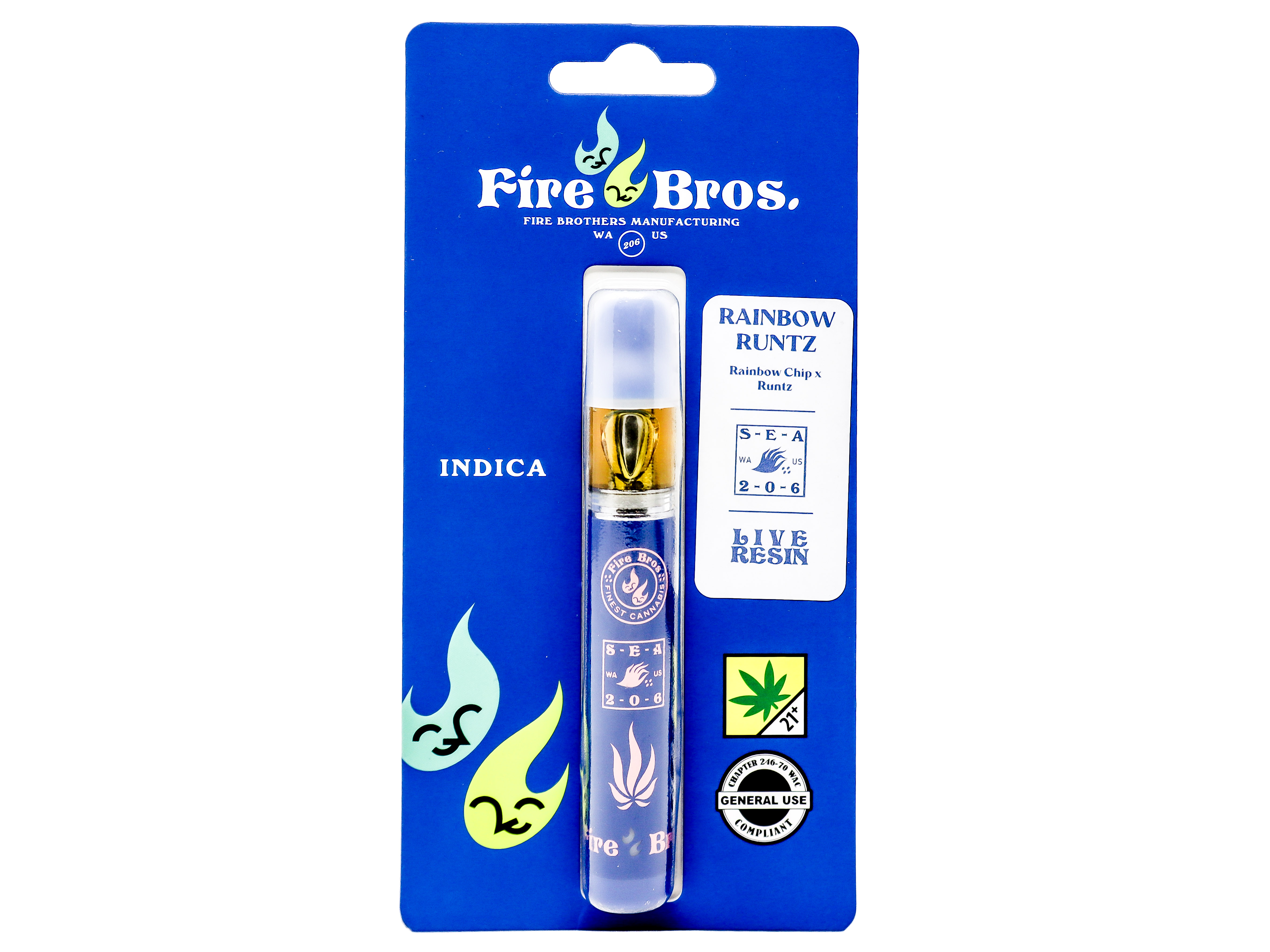 Photograph of product: FRB Rainbow Runtz Live Resin Disposable Cart 50044