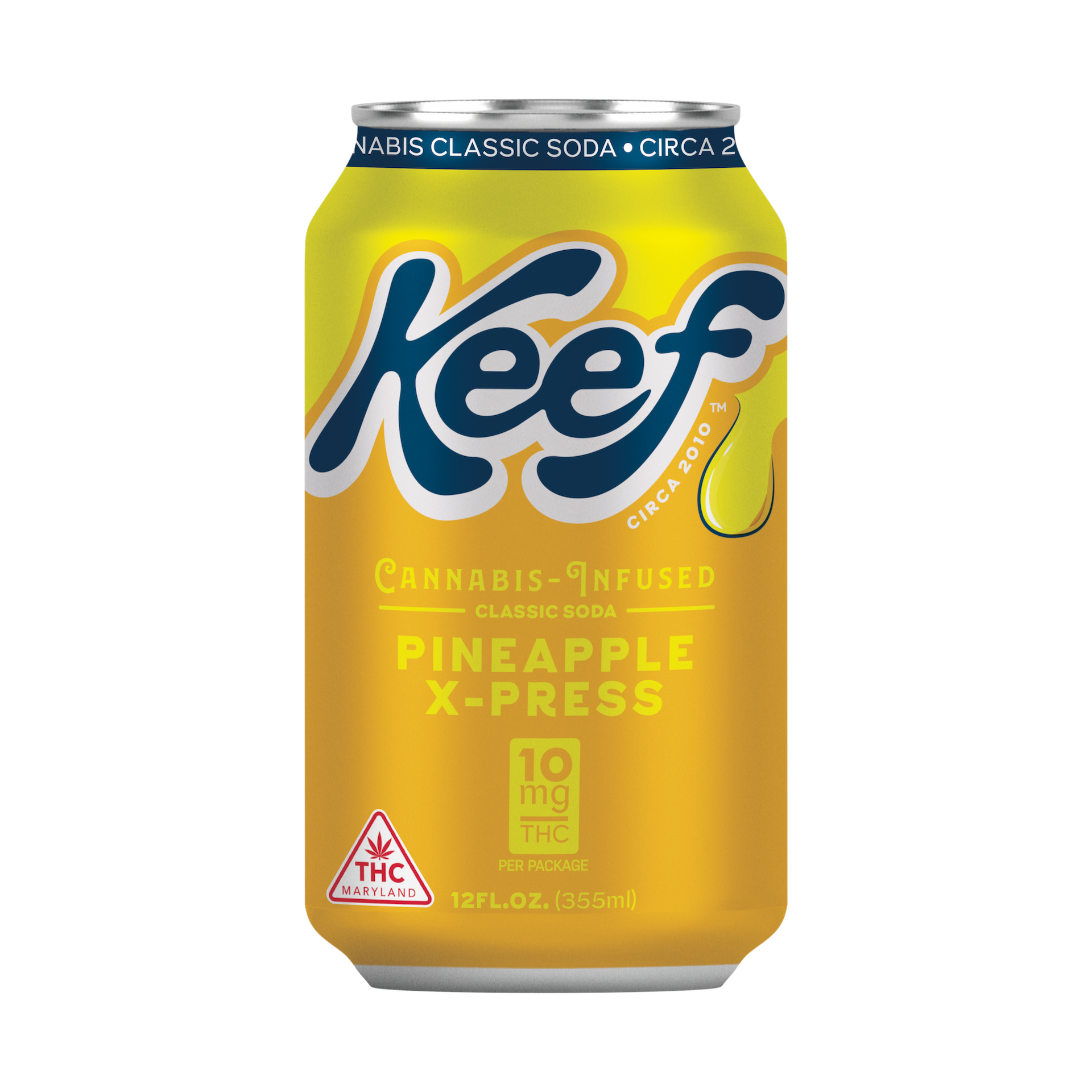 Photograph of product: Pineapple X-Press Infused Soda 10mg (1ct) - Keef