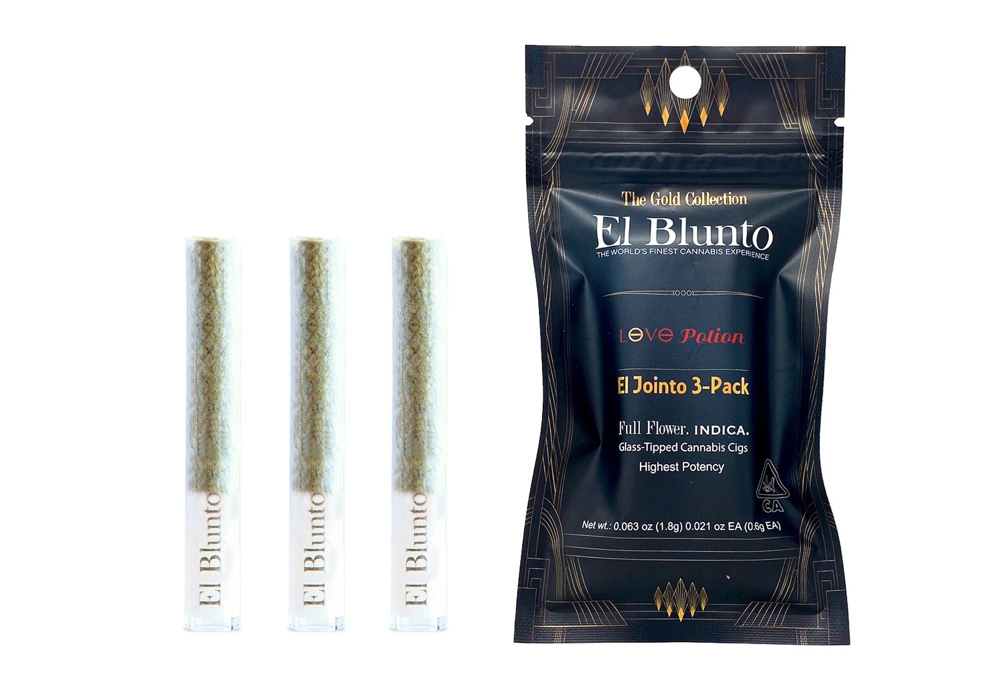 Photograph of product: El Jointo Gold | Love Potion | 0.6g | 3pk