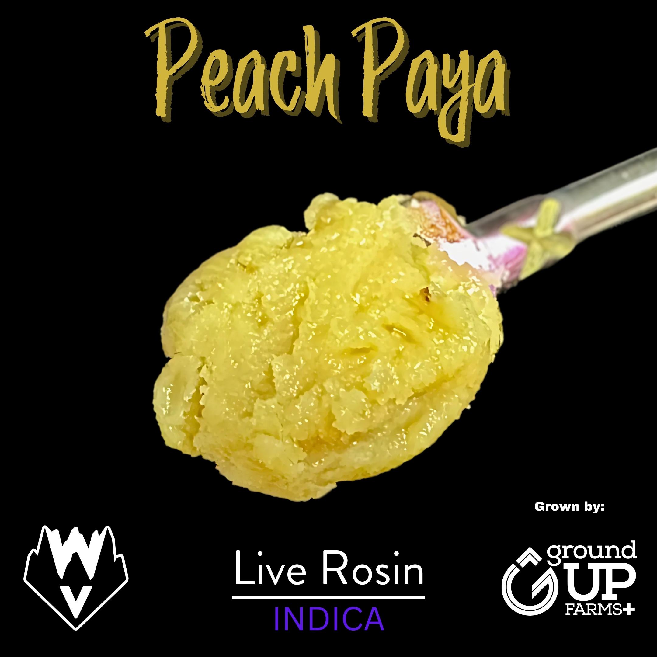 Photograph of product: WVA Peach Papaya Live Rosin