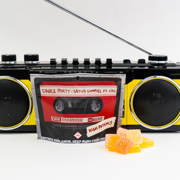 Photograph of product: og Mixtape Gummies | 2,000mg TH-oui : 200mg CBG | Oui'd