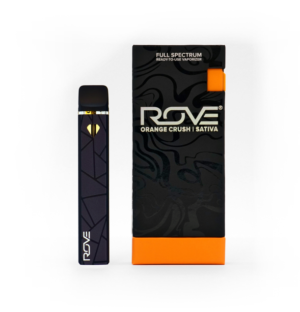 Photograph of product: ROVE 1G ORANGE CRUSH READY-TO-USE LIVE RESIN CARTRIDGE