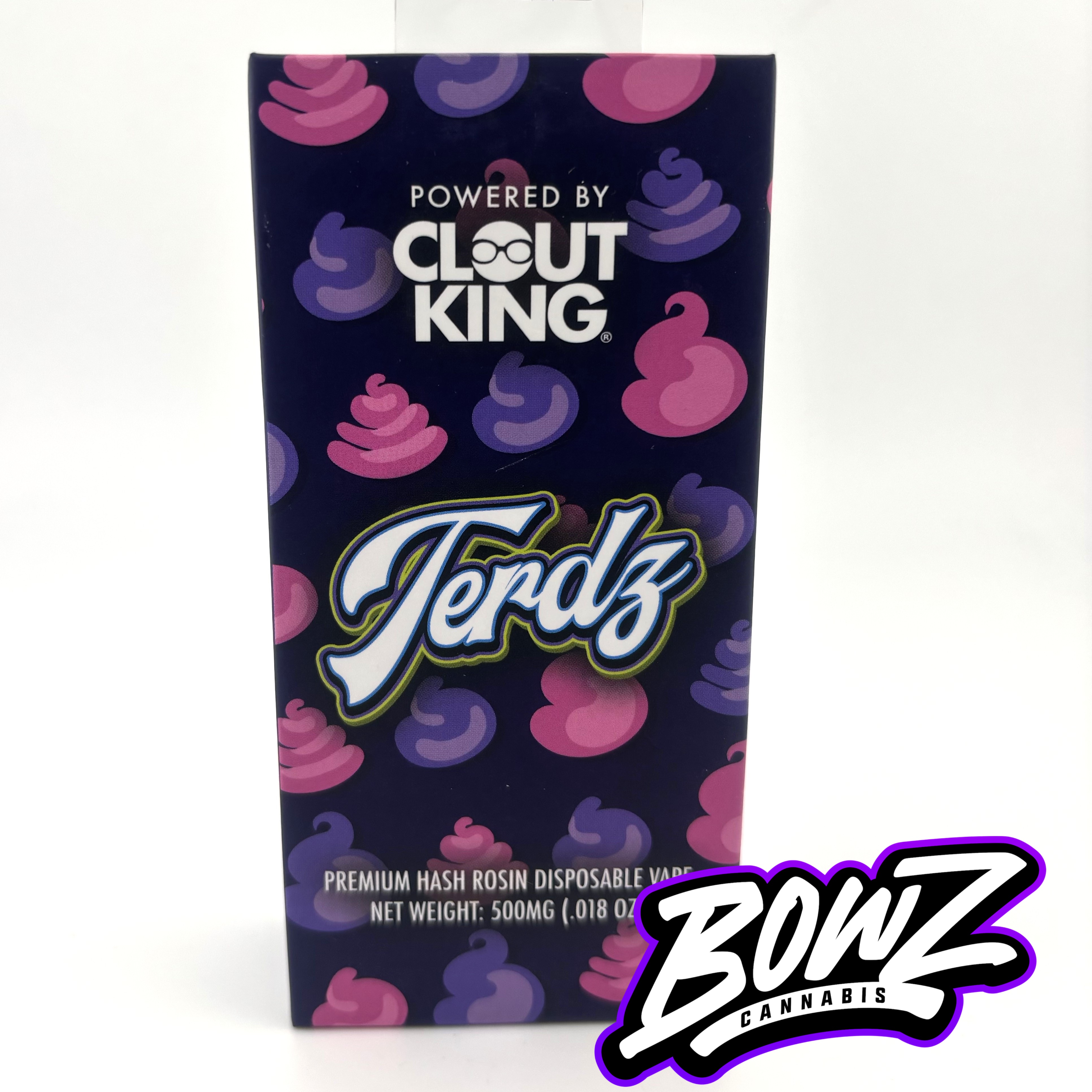 Photograph of product: Clout King - au chocolat Rosin Disposable Vape - (.5g) - Oui'd - **TERDZ** (2/$70)