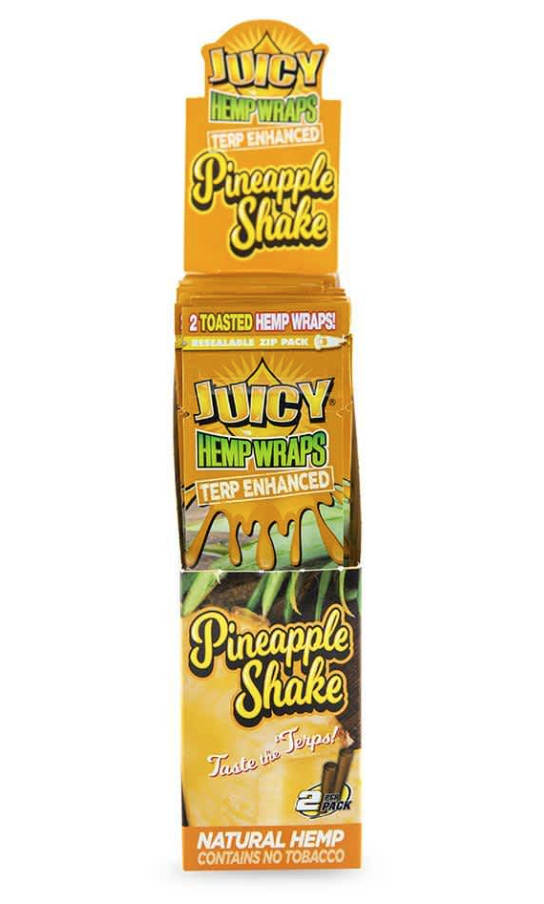 Photograph of product: Pineapple Shake | Terpene Infused Hemp Wrap | 2pk